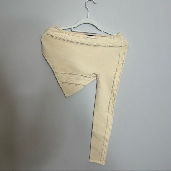 Michael Costello x REVOLVE Ency Cable Top in Cream new Small - Picture 8 of 8